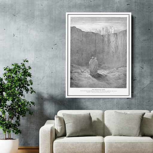 The Mountain's Foot by Gustave Dore - Canvas Artwork