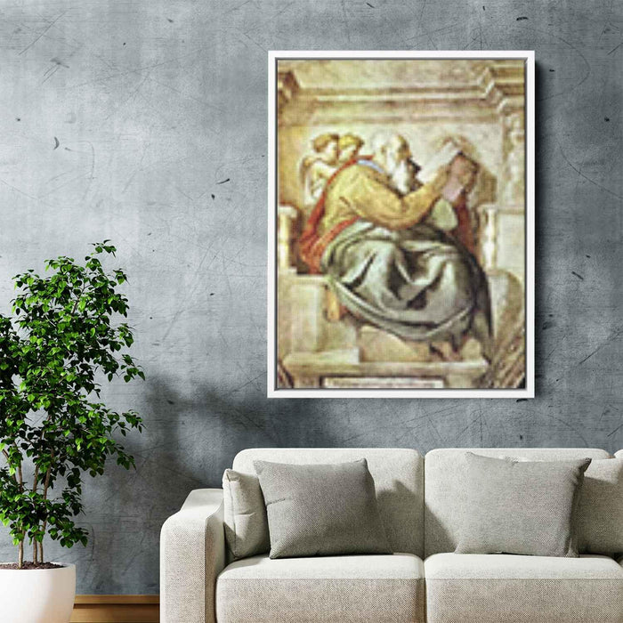 The Prophet Zechariah (1512) by Michelangelo - Canvas Artwork