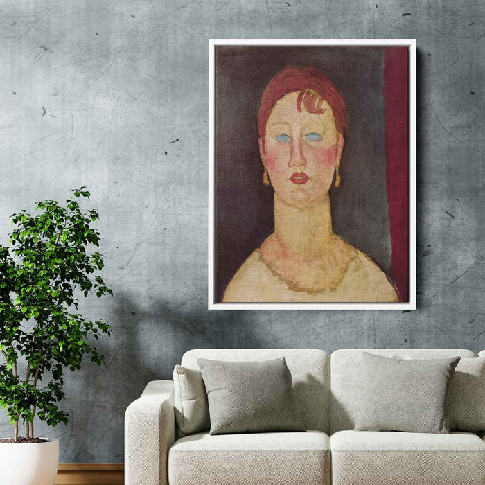 The Singer from Nice (1919) by Amedeo Modigliani - Canvas Artwork