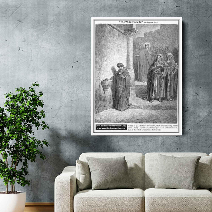 The Widow by Gustave Dore - Canvas Artwork