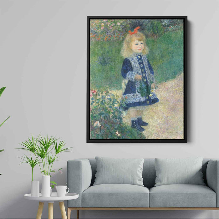 Girl with a Watering Can (1876) by Pierre-Auguste Renoir - Canvas Artwork