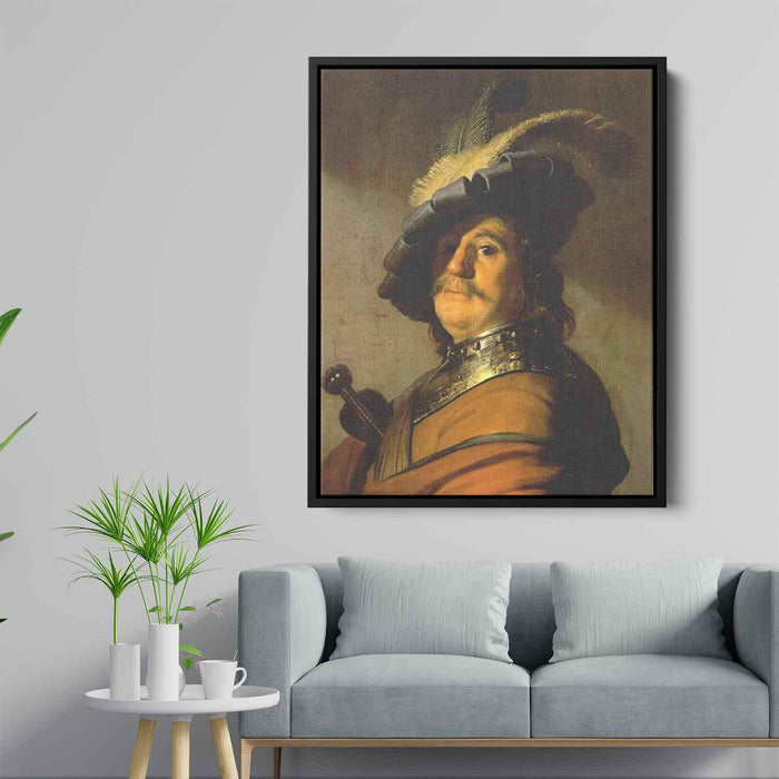 A Warrior (1627) by Rembrandt - Canvas Artwork