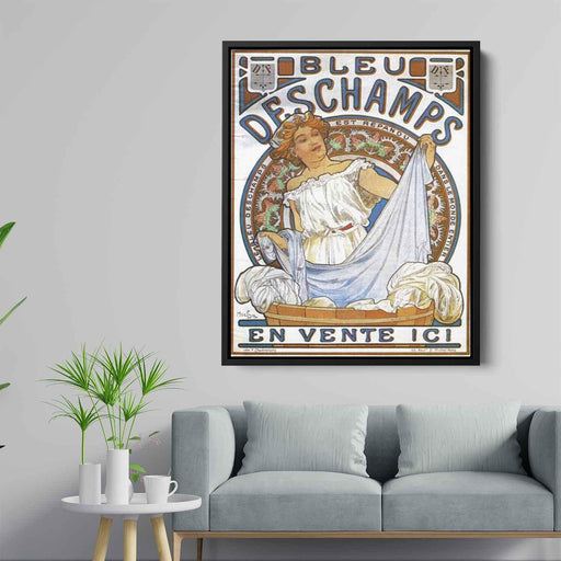 Bleu Deschamps (1897) by Alphonse Mucha - Canvas Artwork