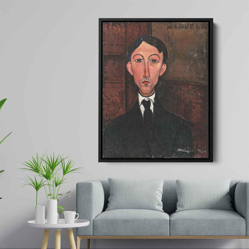 Bust of Manuel Humbert (1916) by Amedeo Modigliani - Canvas Artwork
