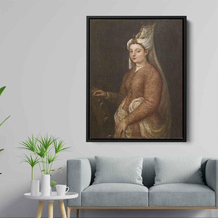 Cameria, daughter of Suleiman the Magnificent by Titian - Canvas Artwork