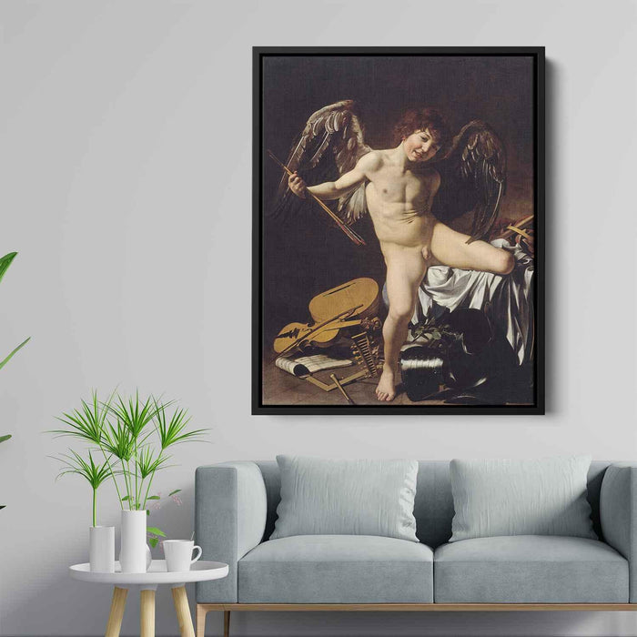 Amor Victorious (1602) by Caravaggio - Canvas Artwork