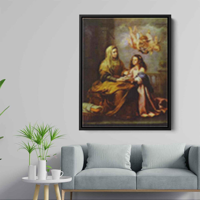 Childhood of Virgin (1665) by Bartolome Esteban Murillo - Canvas Artwork