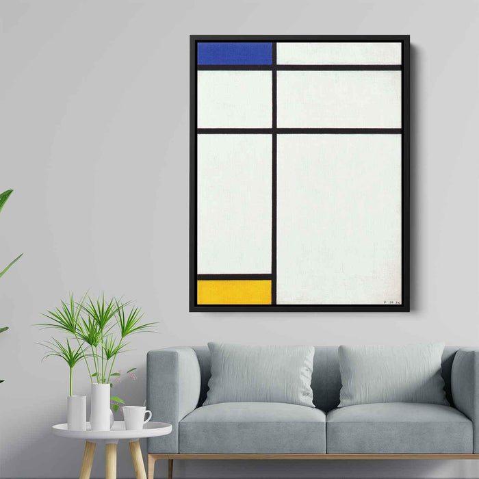 Composition III with Blue, Yellow and White by Piet Mondrian - Canvas Artwork