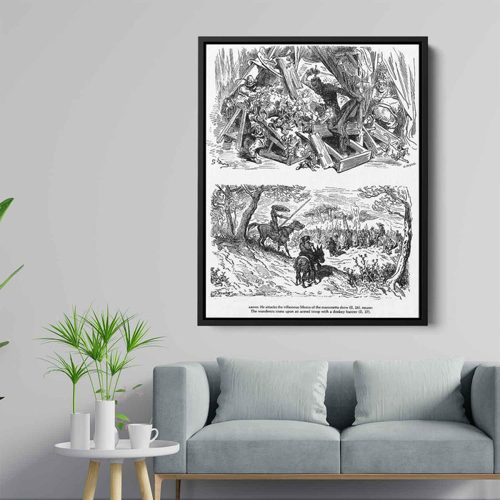 Don Quixote by Gustave Dore - Canvas Artwork