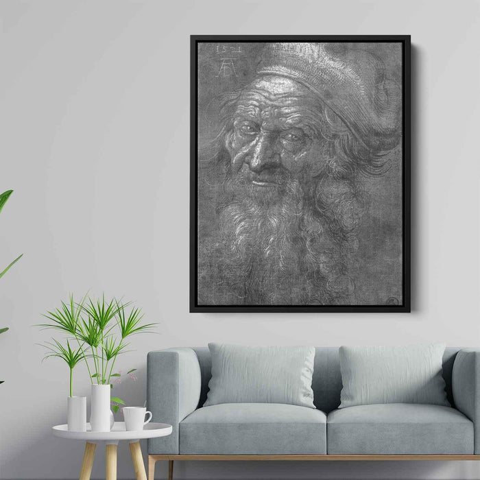 Head of an old man (1521) by Albrecht Durer - Canvas Artwork