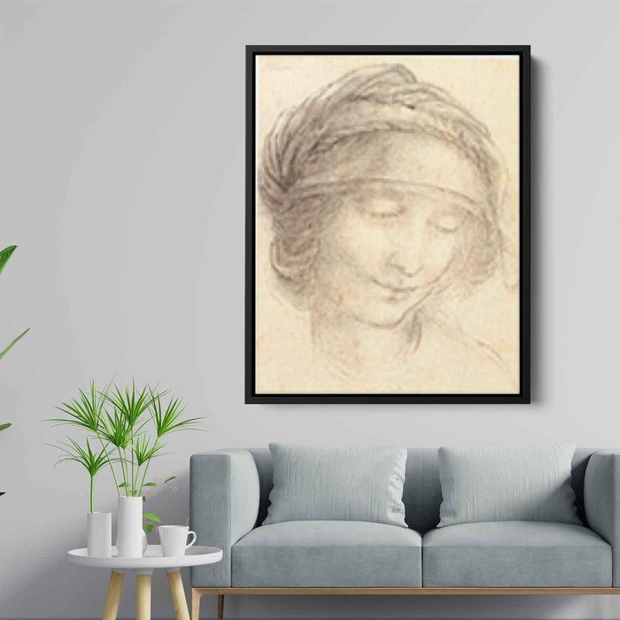 Head of Saint Anne (1510) by Leonardo da Vinci - Canvas Artwork