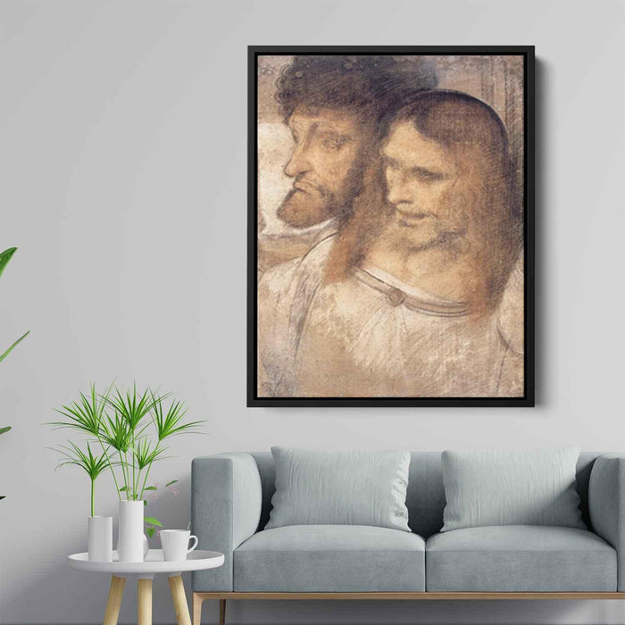 Heads of Sts Thomas and James the Greater by Leonardo da Vinci - Canvas Artwork