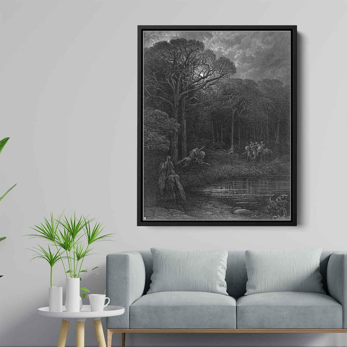 Idylls of the King by Gustave Dore - Canvas Artwork