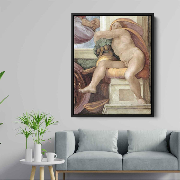 Ignudo (1509) by Michelangelo - Canvas Artwork