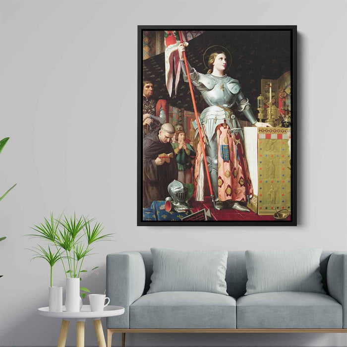 Joan of Arc at the Coronation of Charles VII in the Cathedral of Reims (1854) by Jean Auguste Dominique Ingres - Canvas Artwork