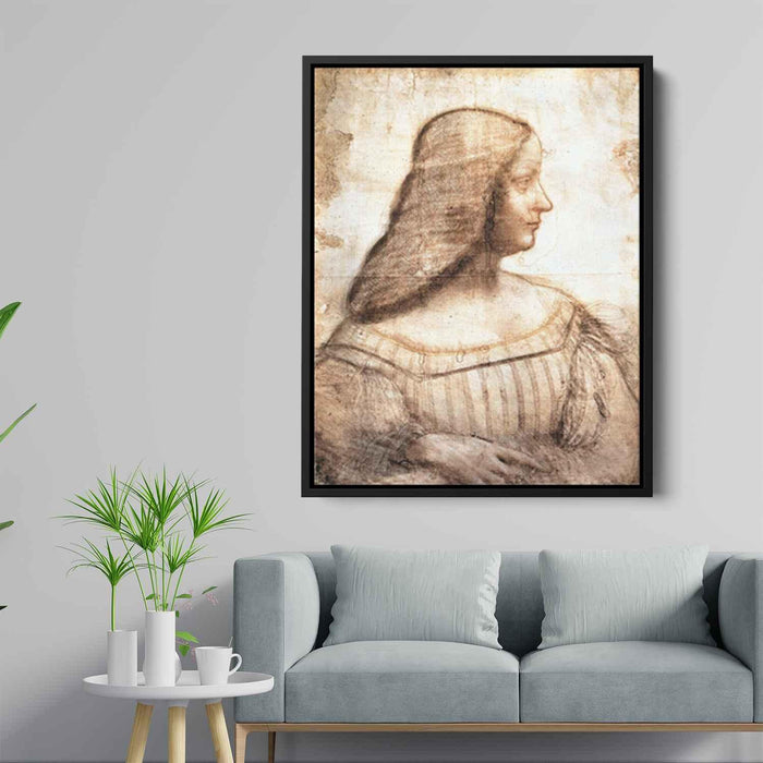 Isabella d'Este (1500) by Leonardo da Vinci - Canvas Artwork