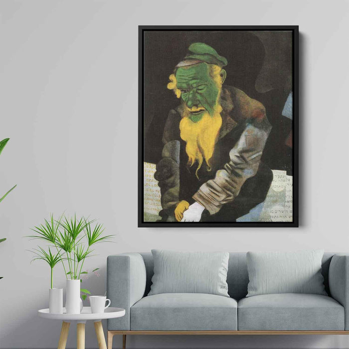 Jew in Green (1914) by Marc Chagall - Canvas Artwork