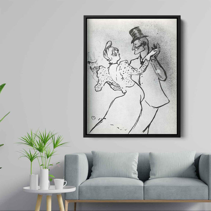 La Goulue and Valentin, Waltz by Henri de Toulouse-Lautrec - Canvas Artwork