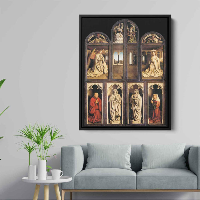 The Ghent Altarpiece (exterior) (1432) by Jan van Eyck - Canvas Artwork