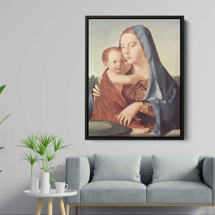 Madonna and Child (Madonna Benson) (1470) by Antonello da Messina - Canvas Artwork