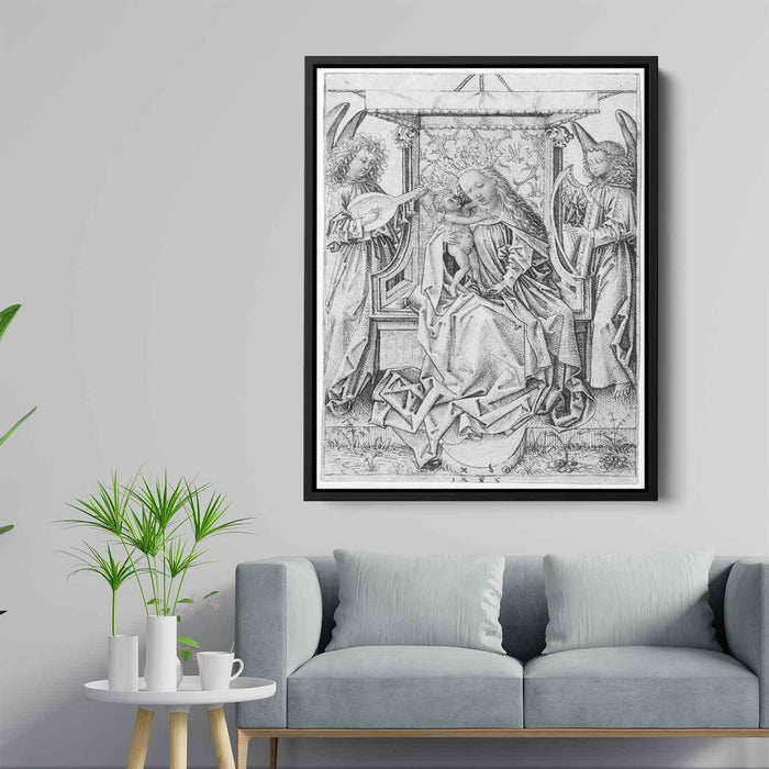 Madonna and Child with musical angels (1485) by Albrecht Durer - Canvas Artwork