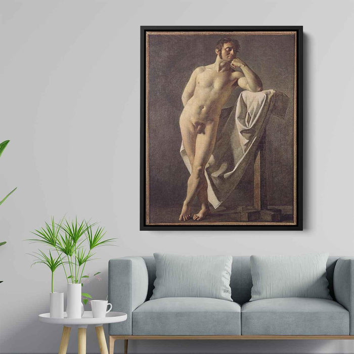 Male nude (1801) by Jean Auguste Dominique Ingres - Canvas Artwork