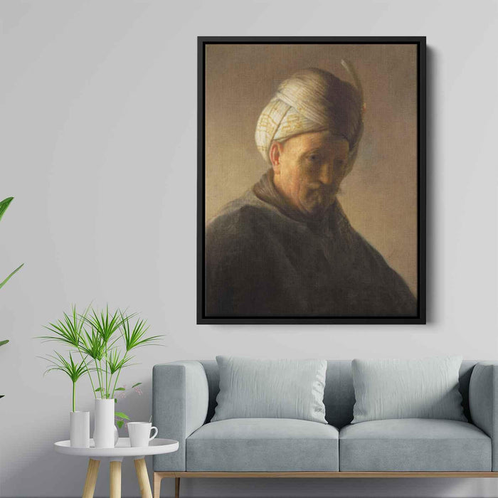 Old man with turban (1625) by Rembrandt - Canvas Artwork