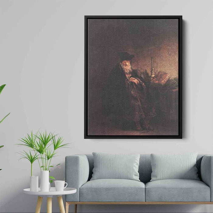 Old Rabbi (1642) by Rembrandt - Canvas Artwork