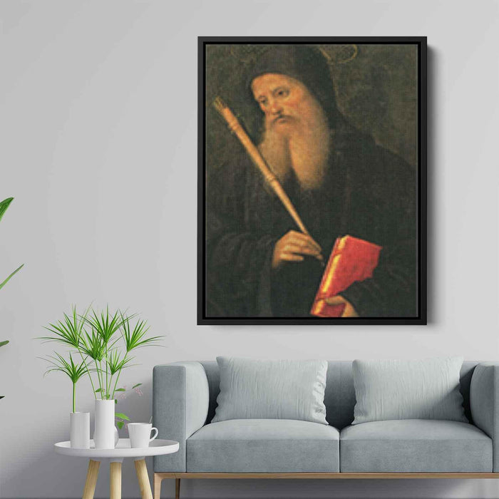 Polyptych of St. Peter (St. Benedict) (1500) by Pietro Perugino - Canvas Artwork