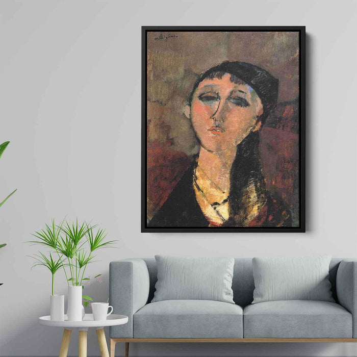 Portrait of a Young Girl (Louise) (1915) by Amedeo Modigliani - Canvas Artwork