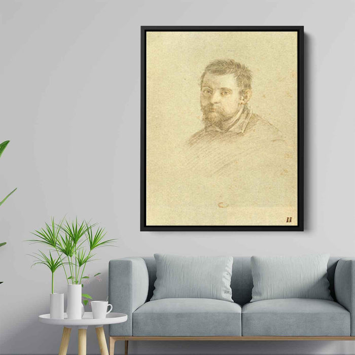 Portrait of Annibale Carracci by Annibale Carracci - Canvas Artwork