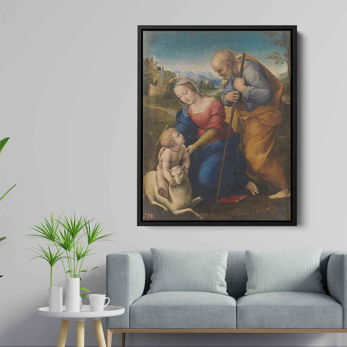 The Holy Family with a Lamb (1507) by Raphael - Canvas Artwork