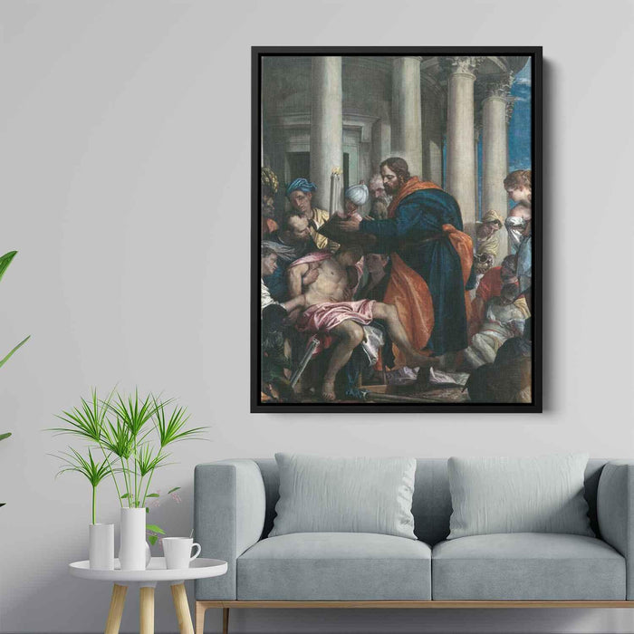 Saint Barnabas healing the sick (1566) by Paolo Veronese - Canvas Artwork