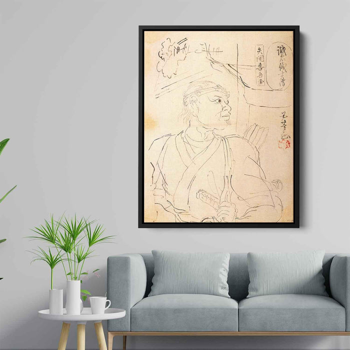 Samurai Yazama Kihei Mitsunobu by Utagawa Kuniyoshi - Canvas Artwork