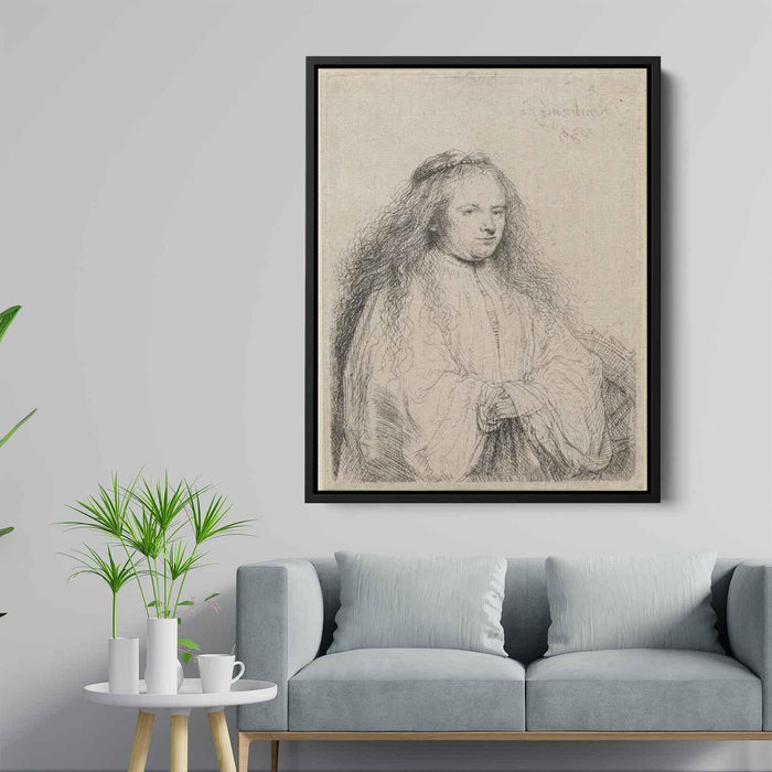 Saskia as St. Catherine (1638) by Rembrandt - Canvas Artwork