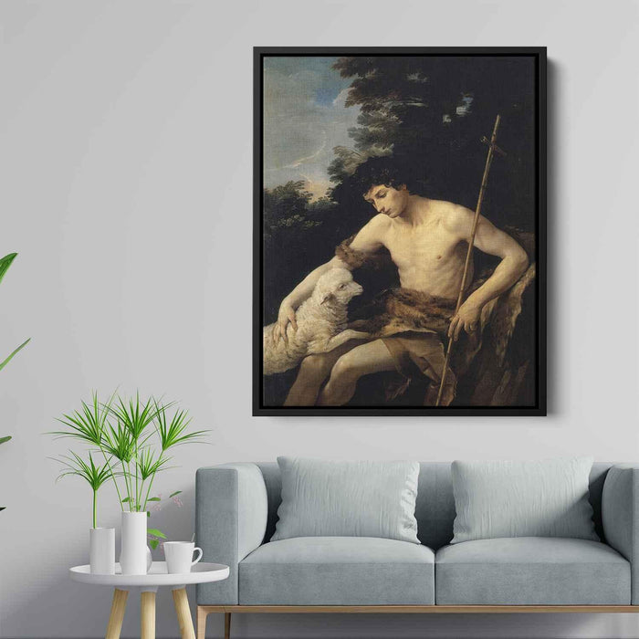 St. John the Baptist in the Wilderness (1625) by Guido Reni - Canvas Artwork