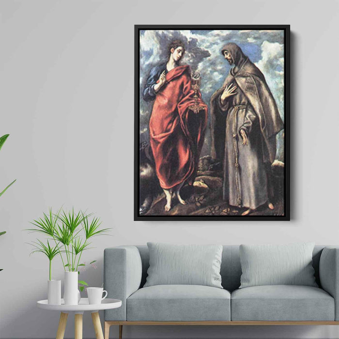 St. John the Evangelist and St. Francis (1608) by El Greco - Canvas Artwork