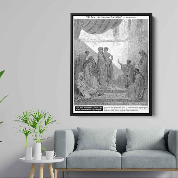 St.Peter In The House Of Cornelius by Gustave Dore - Canvas Artwork