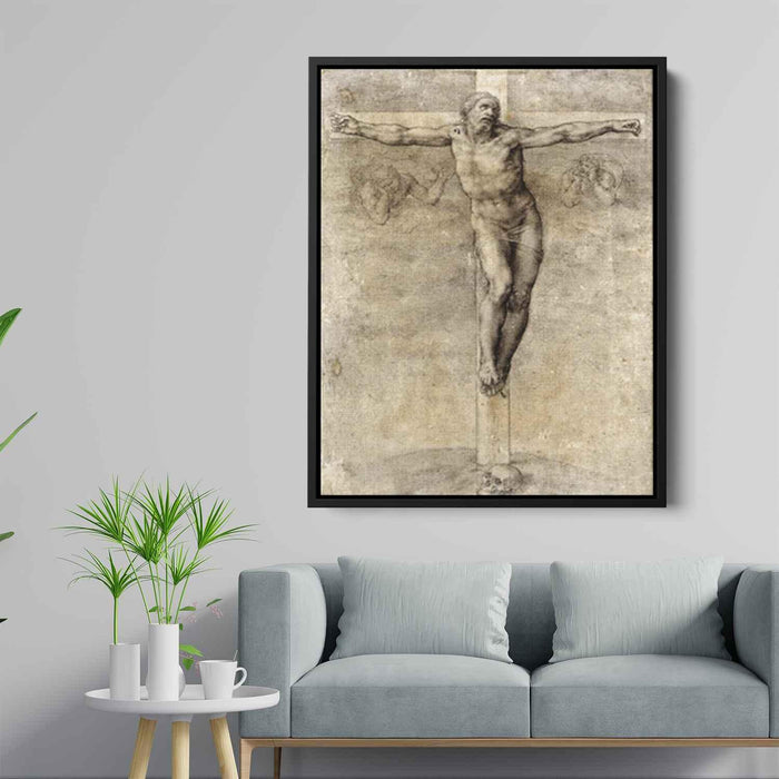 Study to Crucifixion (1541) by Michelangelo - Canvas Artwork