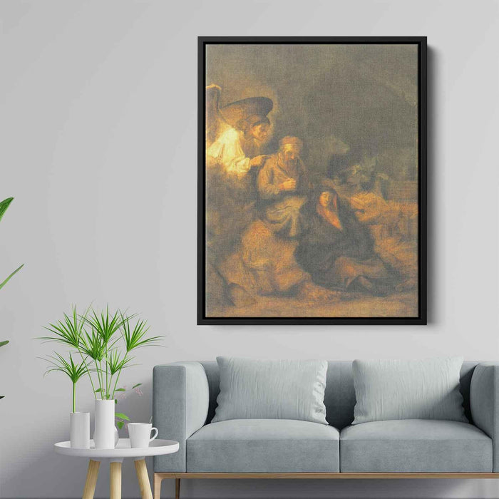 The Dream of St. Joseph (1655) by Rembrandt - Canvas Artwork