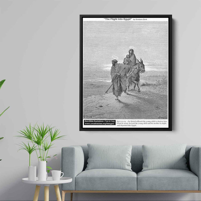 The Flight into Egypt by Bartolome Esteban Murillo - Canvas Artwork