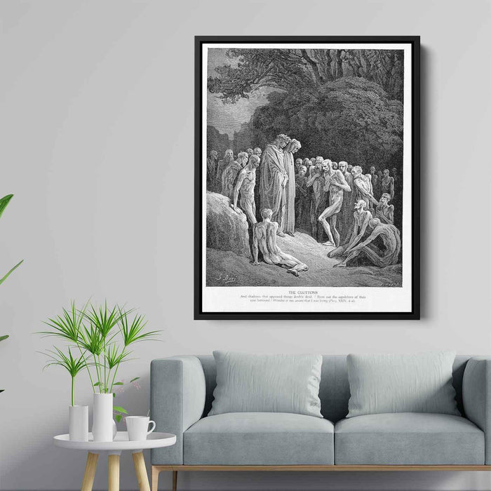 The Gluttons by Gustave Dore - Canvas Artwork