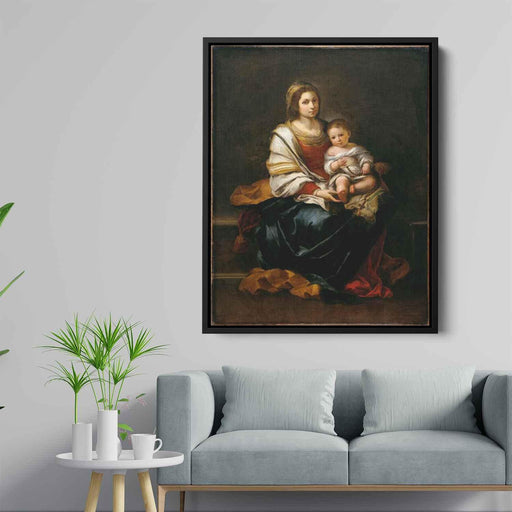 The Madonna of the Rosary by Bartolome Esteban Murillo - Canvas Artwork