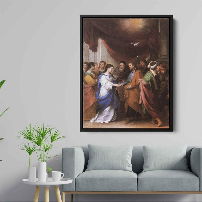 The Marriage of the Virgin (1670) by Bartolome Esteban Murillo - Canvas Artwork