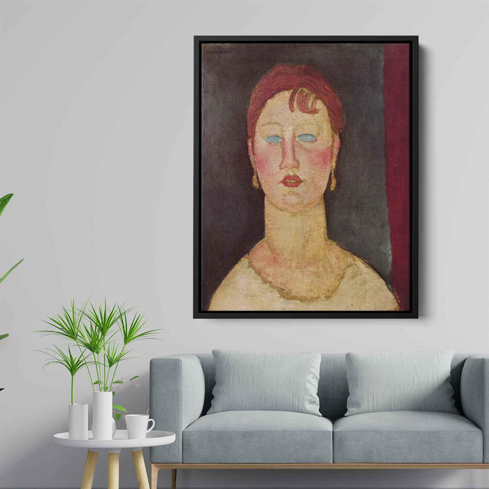 The Singer from Nice (1919) by Amedeo Modigliani - Canvas Artwork