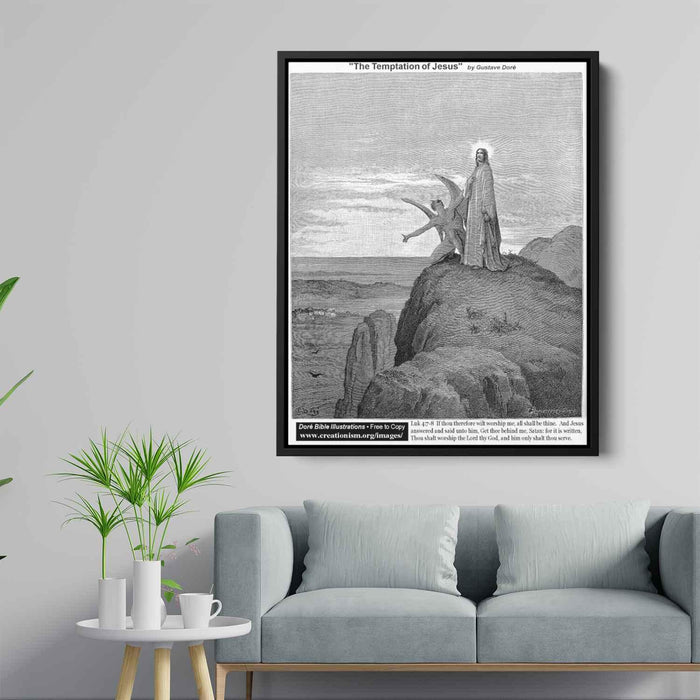 The Temptation Of Jesus by Gustave Dore - Canvas Artwork