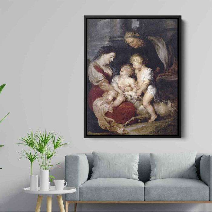 The Virgin and Child with St. Elizabeth and the Infant St. John the Baptist (1615) by Peter Paul Rubens - Canvas Artwork