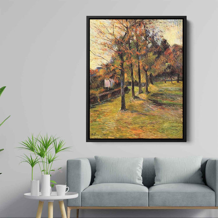 Tree linen road, Rouen by Paul Gauguin - Canvas Artwork