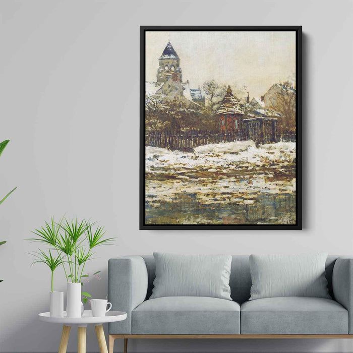 Vetheuil, The Church in Winter by Claude Monet - Canvas Artwork