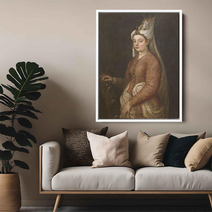 Cameria, daughter of Suleiman the Magnificent by Titian - Canvas Artwork